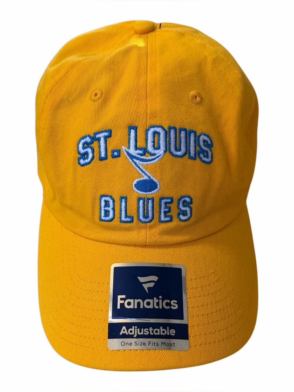 Fanatics Yellow St. Louis Blues Embroidered  Cap Hockey NHL Dad Trucker Adj NWT